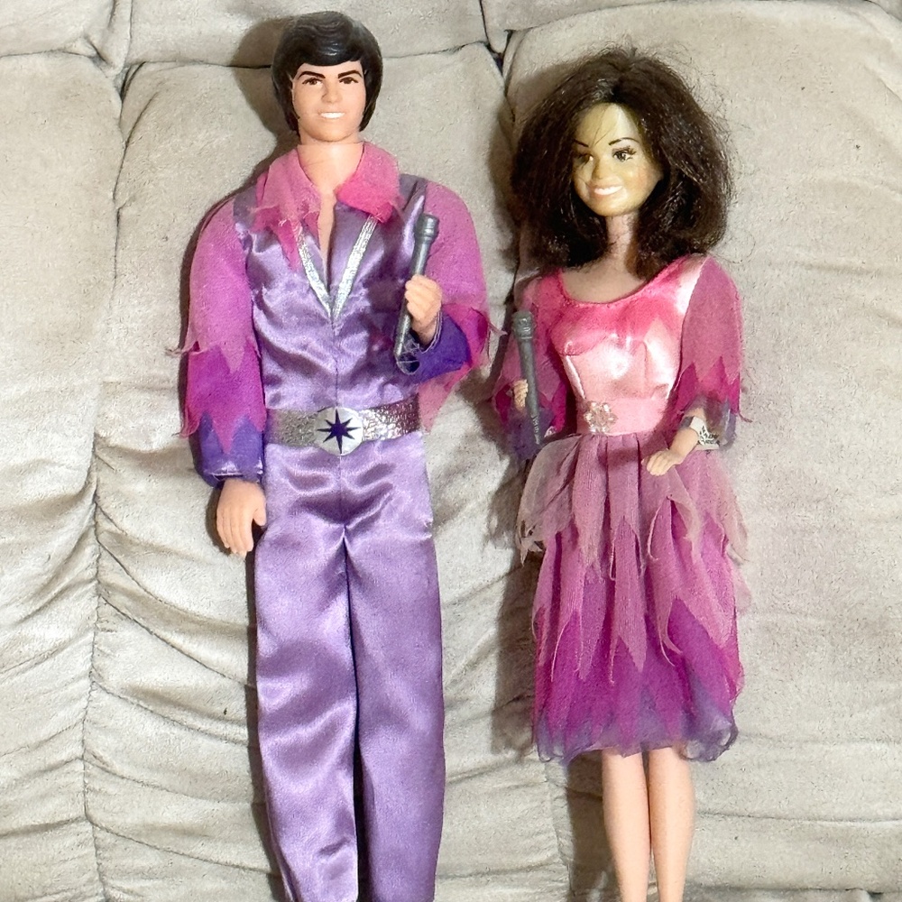 Donny and Marie Osmond Dolls -VINTAGE- Original Clothes Mattel